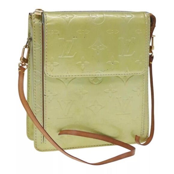 LOUIS VUITTON Monogram Vernis Motto Accessory Pouch Gris M91030 LV Auth 90424 - Picture 1 of 16